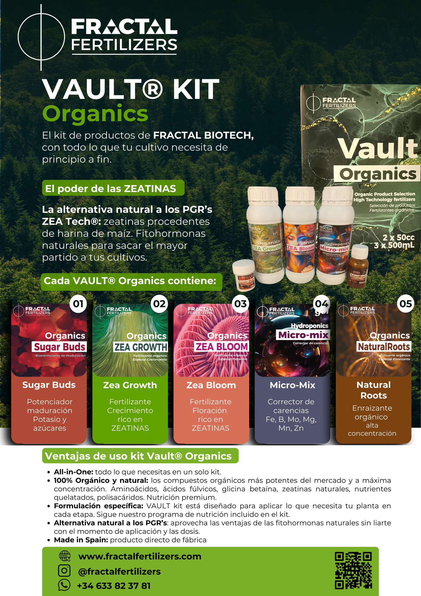 Kit starter Organics - seleção autocultiva